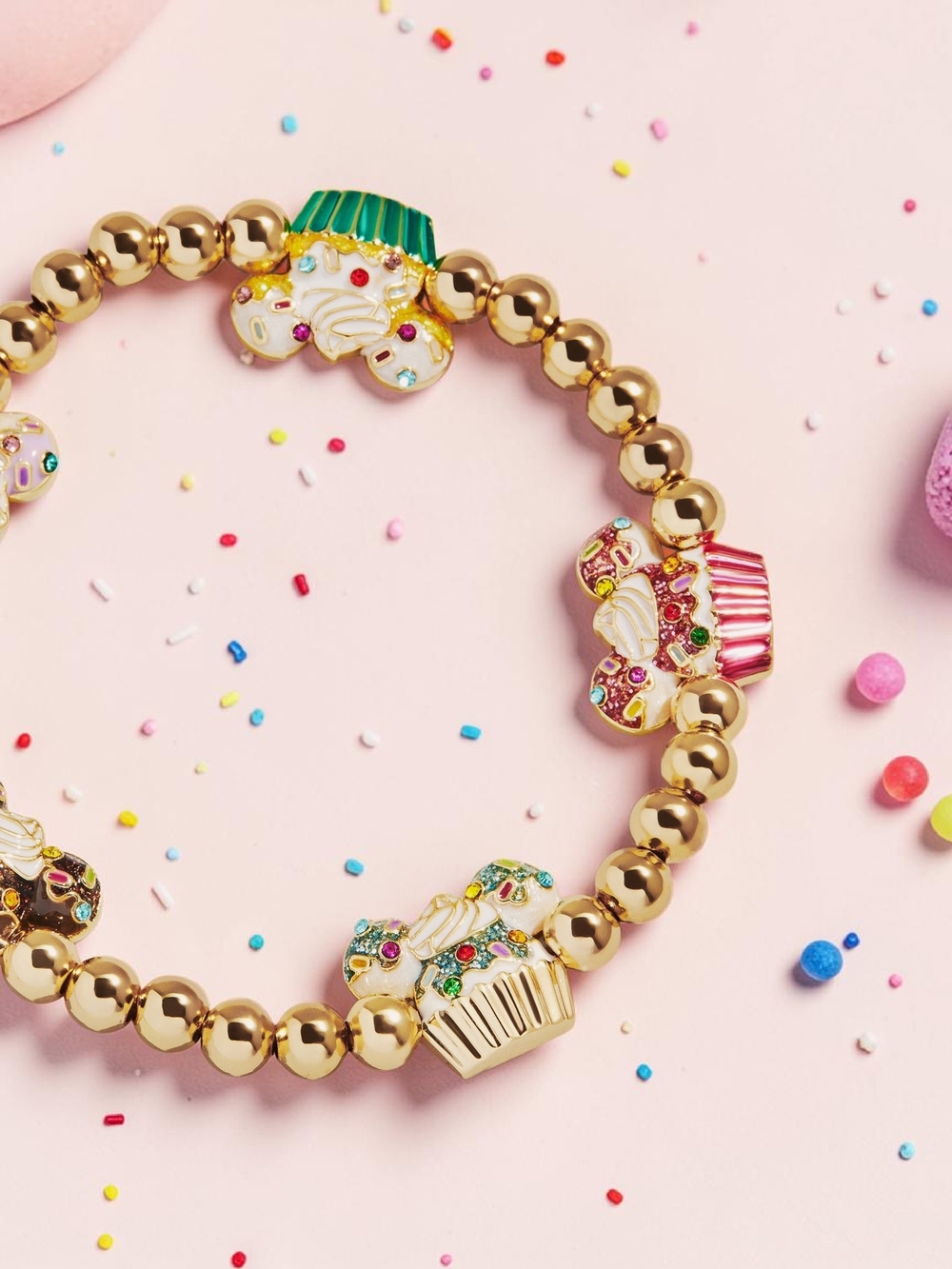 NEW Disney Minnie/Mickey Mouse Cupcake Pisa Bracelet Officially Licensed Product - Picture 2 of 6